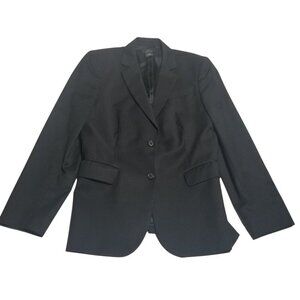 Brooks Brothers Women's Wool Black Career Classic Timeless Blazer Sz 12